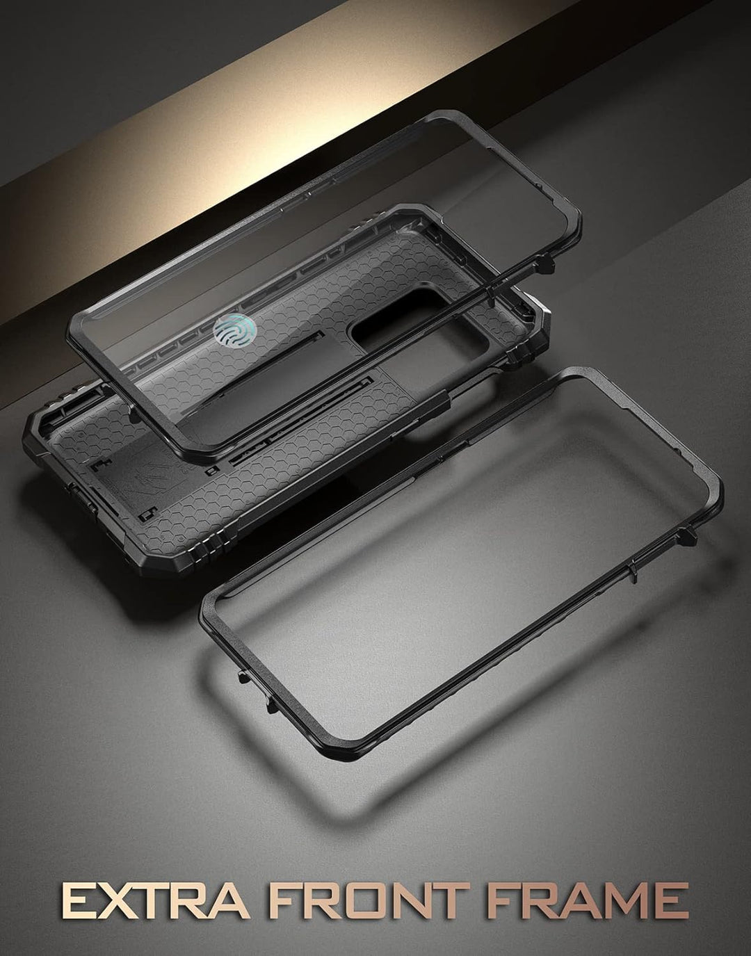 Poetic Revolution Hülle Kompatibel mit OnePlus 10 Pro 5G, integrierter Displayschutz Arbeitet mit Fi