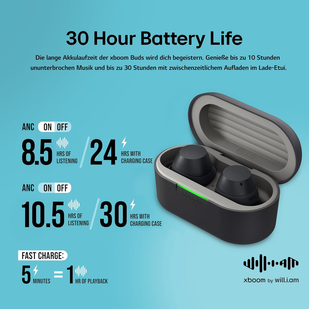 LG,xboom Budslite,In-Ear Bluetooth Kopfhörer,Bluetooth kopfhörer Sport, Kabellose In Ear Bluetooth K