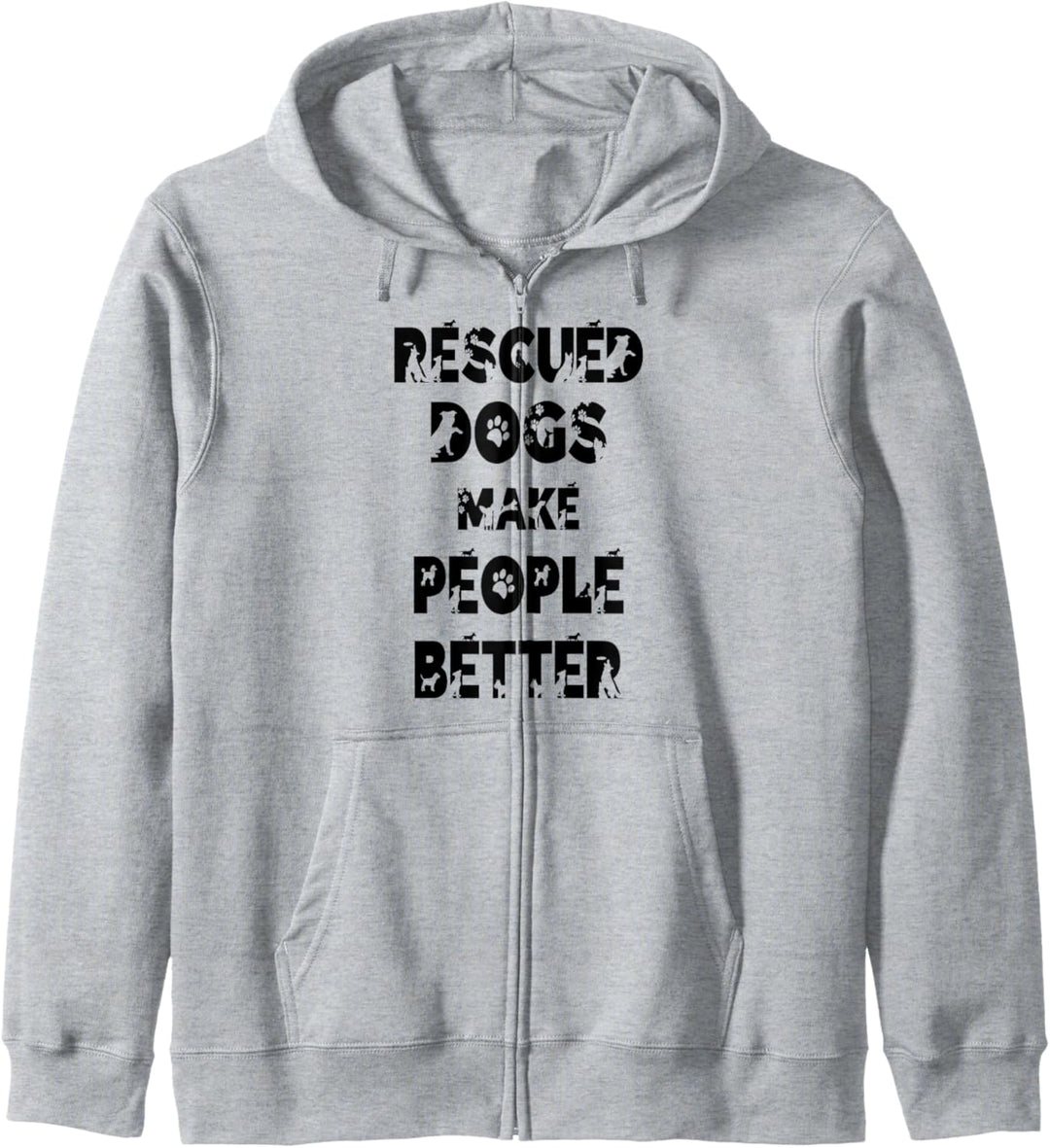 Gerettete Hunde machen Menschen bessere Tierrechte Kapuzenjacke