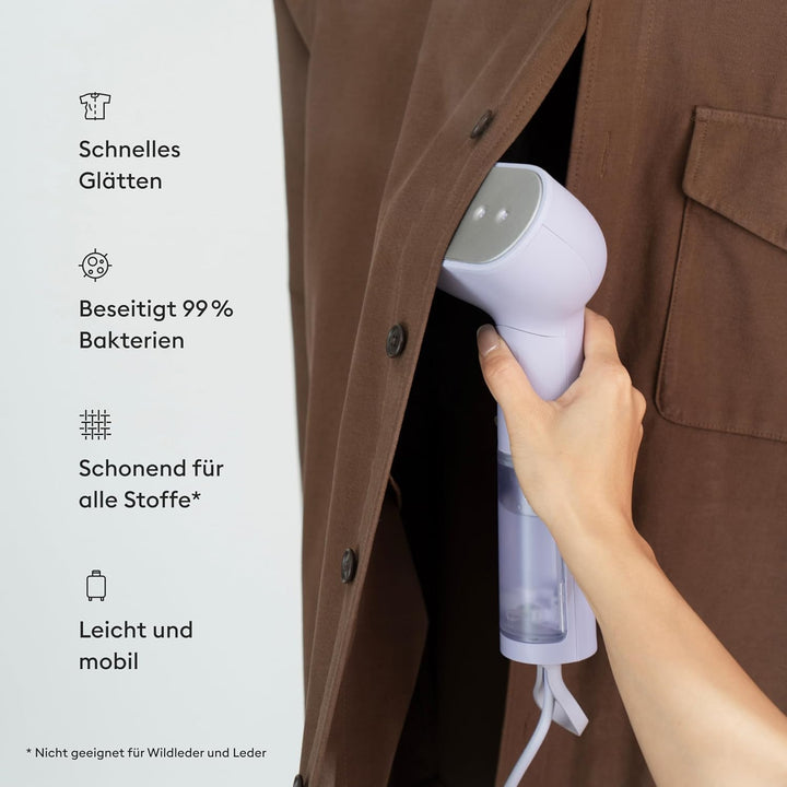 Steamery Dampfglätter Cirrus X Steamer, 1200W, Edelstahl-Mundstück, 20 Sekunden schnelles Aufheizen,