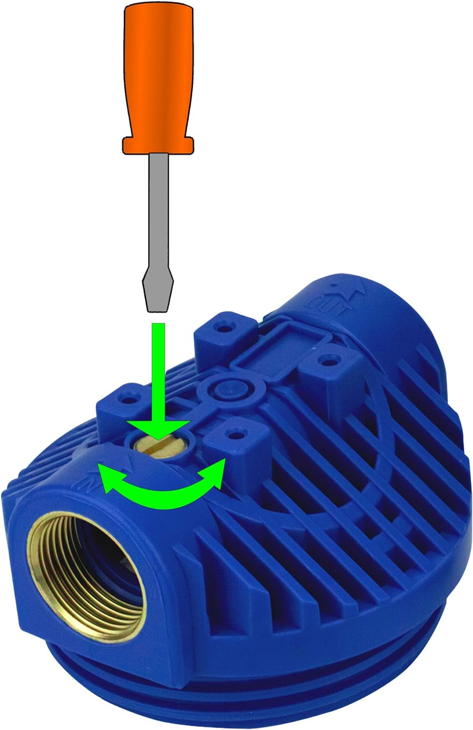 FILTROTECH Filter 10 Zoll Anschluss 1" für Hauswasserwerk GartenPumpe Wasserfilter mit Filtereinsatz