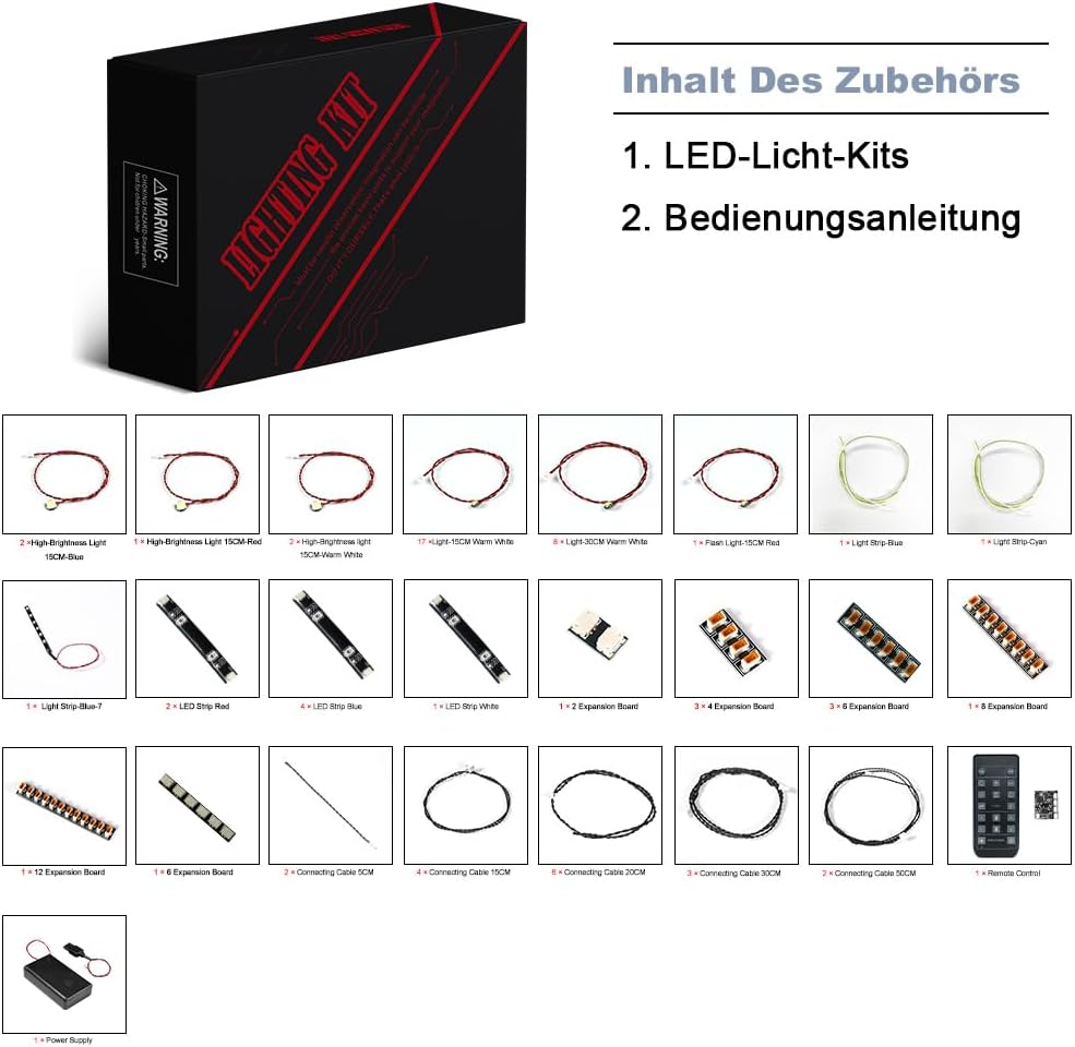 Fernbedienung Dekorationsbeleuchtungsset für Lego Batcave Shadow Box (Nicht Lego), Licht-Kit für Leg
