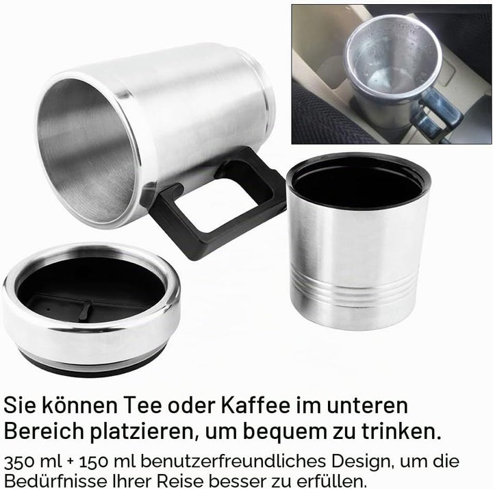Wasserkocher 350ML und 150ml Edelstahl Auto Wasserkocher Kaffee Tee Wasserheiztasse 12V
