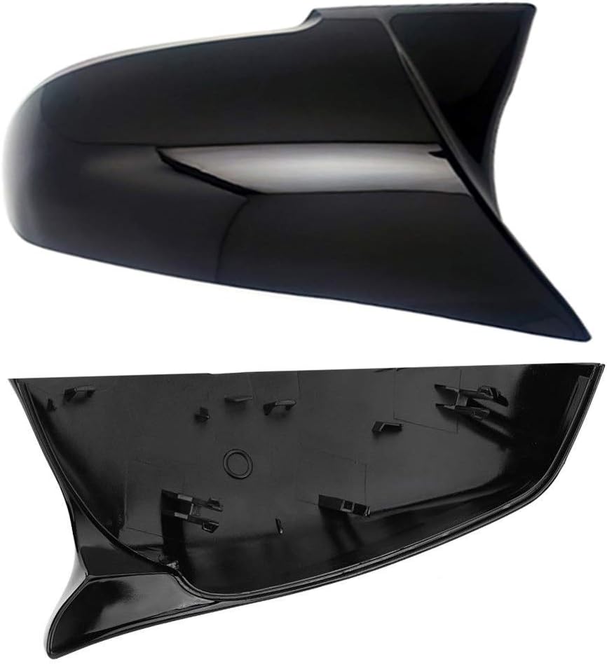 KYYET Spiegel Startseite Kappen für F20 F21 F87 M2 F23 F30 F36 X1 E84 schwarz glänzend M Style Gloss