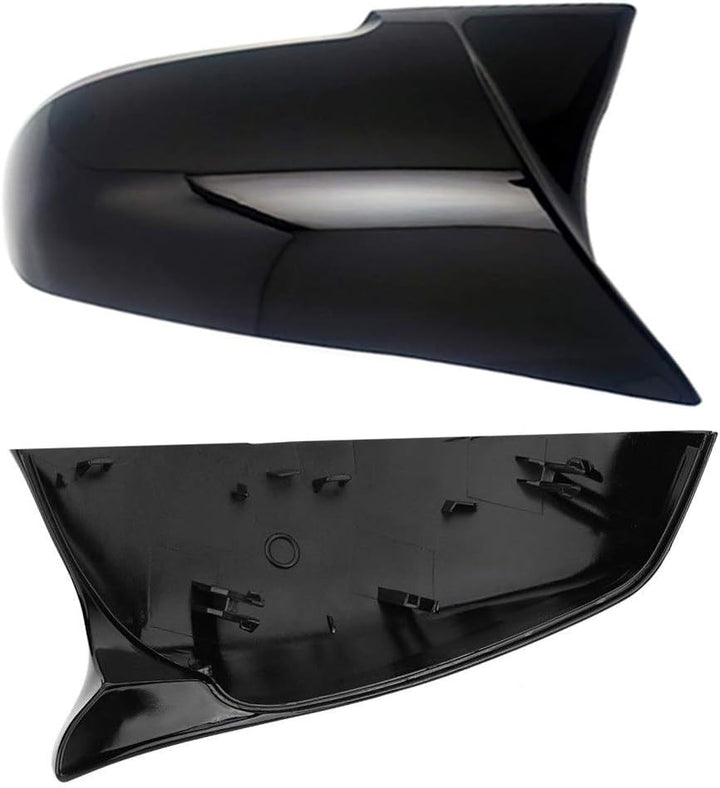 KYYET Spiegel Startseite Kappen für F20 F21 F87 M2 F23 F30 F36 X1 E84 schwarz glänzend M Style Gloss