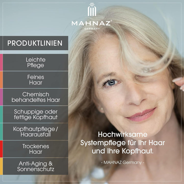 MAHNAZ® Veganes Shampoo für trockene Kopfhaut &amp; trockenes Haar - 200ml - Intensives Feuchtigkeitssha