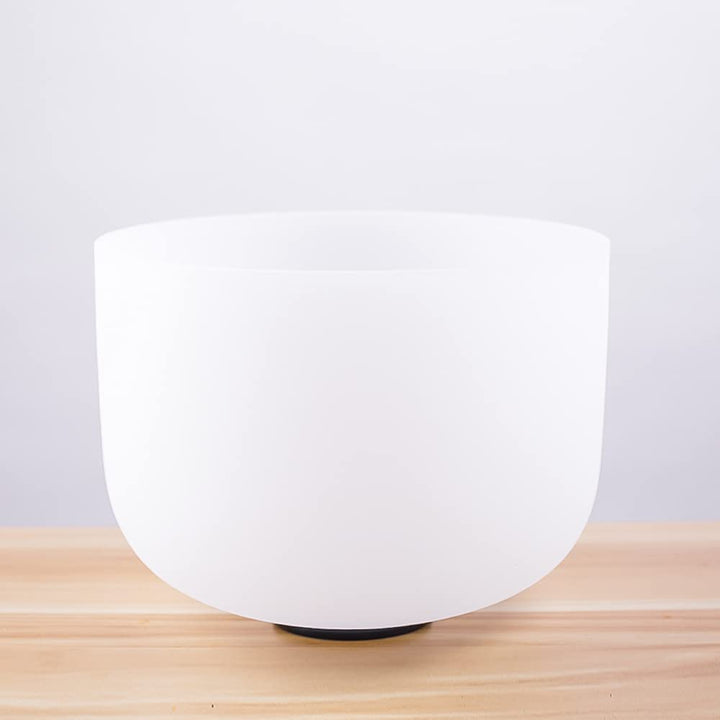 Frosted 432Hz C Wurzelchakra Quarzkristall-Klangschale für Meditation, Yoga und Entspannung, 25,4 cm
