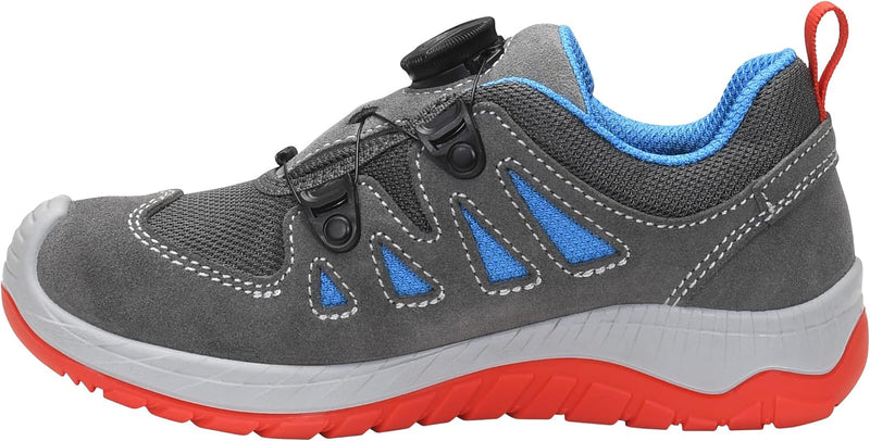 ELTEN Kinderschuhe Outdoor Maddox Kids BOA Black-red Low für Mädchen und Jungen 30 EU Grau, 30 EU Gr