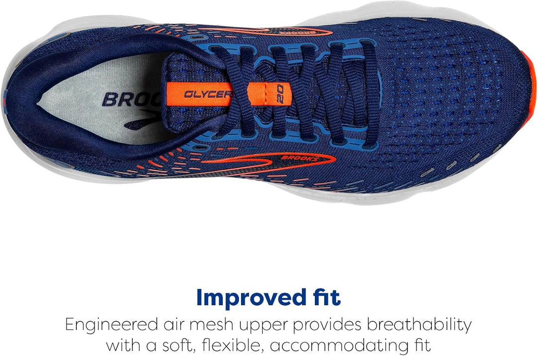 Brooks Men's Glycerin 20Running Shoe 42 EU Blue Depths Palace Blue Or, 42 EU Blue Depths Palace Blue