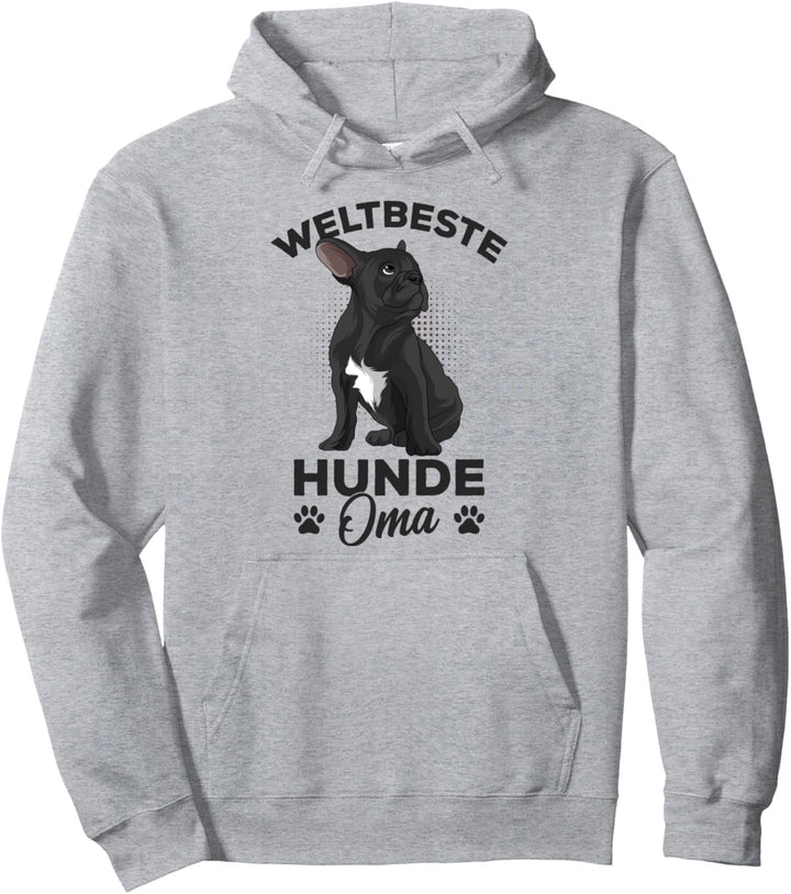 Weltbeste Hunde Oma Französische Bulldogge Frenchie Frauchen Pullover Hoodie