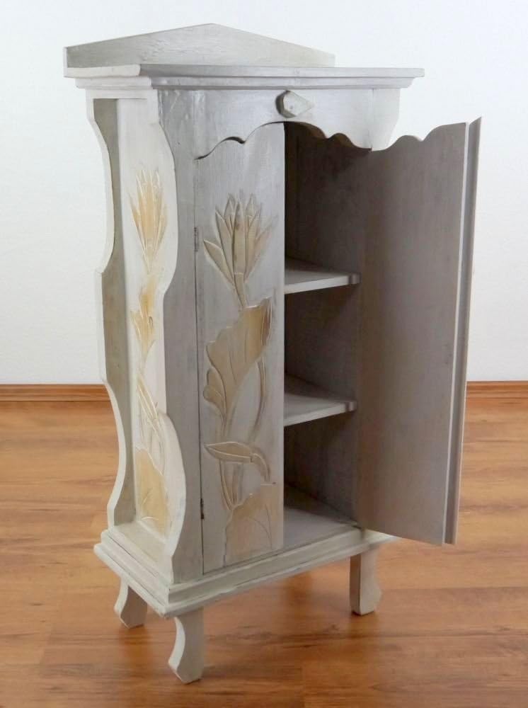 livasia Kleiner 2 türiger Schrank, Badezimmerschrank, Wäscheschrank, Garderobenschränkchen, Nachtsch