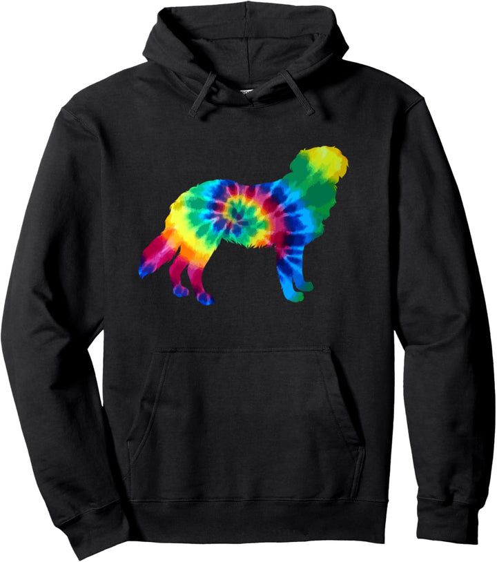Golden Retriever Tie Dye Vintage Hippie Hund Pullover Hoodie