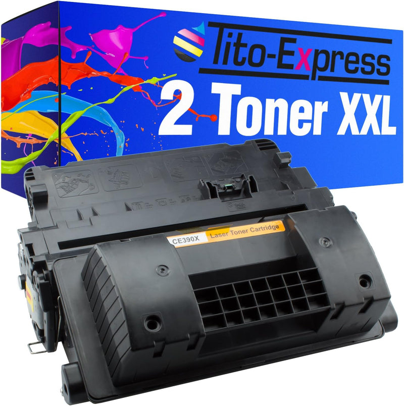 Tito-Express 2X Toner XXL Black kompatibel mit HP CE390X 90X Laserjet Enterprise 600 M602DN M602 M60