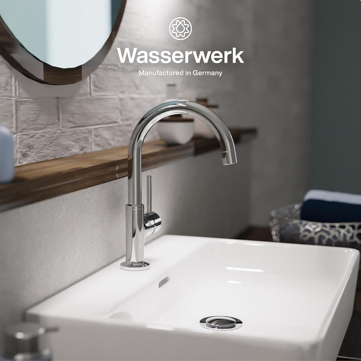 Waschbeckenarmatur WT14 | Wasserhahn Bad | Badarmatur für Waschbecken | Einhebelmischer Bad | Mischb