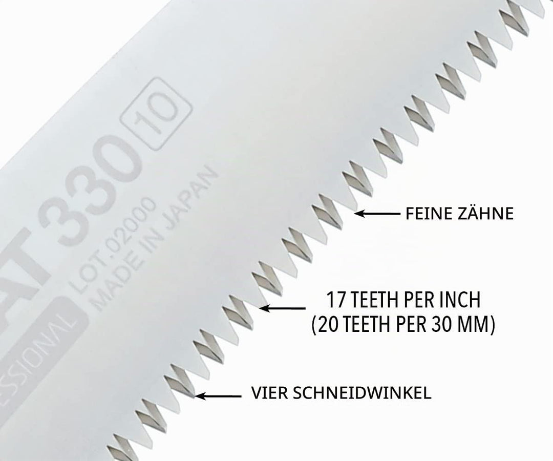 Silky Ersatzblatt für Silky Handsäge Zübat Professional 330mm 10 Zähne/30mm 330mm 10 Zähne/30mm Ersa