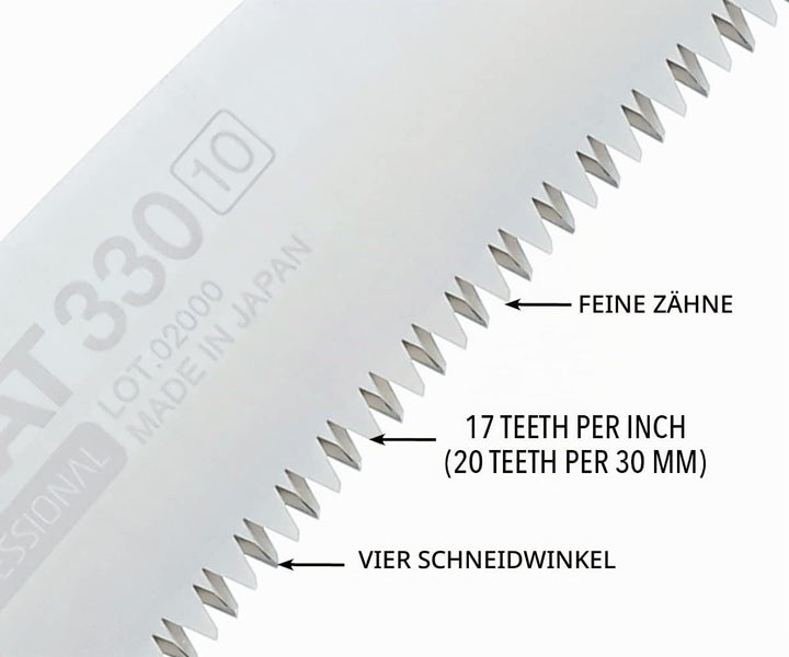 Silky Säge Zübat 330 mm 10/30 330mm 10 Zähne/30mm Handsäge, 330mm 10 Zähne/30mm Handsäge