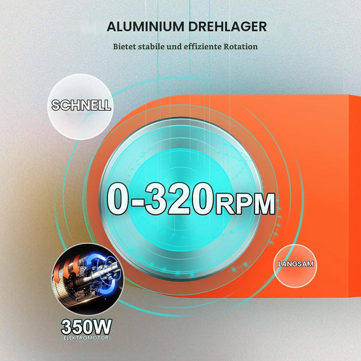 Verbesserte elektrische Töpferscheibe mit LCD-Anzeige 25CM 350W Keramikarbeit Tonhandwerk Doppelte K