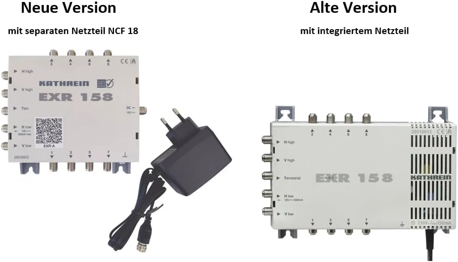 Kathrein EXR 158 Satelliten-ZF-Verteilsystem Multischalter (1 Satellit, 8 Teilnehmeranschlüsse, Klas