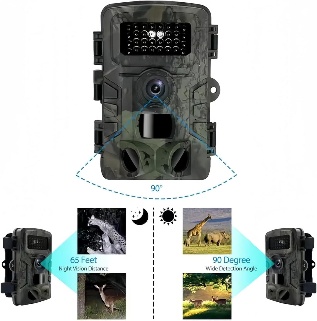 Wildkamera mit Bewegungssensor Nachtsicht - Wildkamera Testgewinner 58MP 2.7K Wärmebildkamera Jagd 0