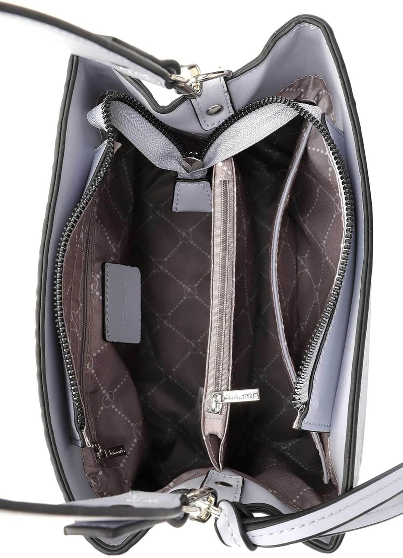 Tamaris Beutel Leona 32171 Damen Handtaschen Print Einheitsgrösse Greyblue 855, Einheitsgrösse Greyb