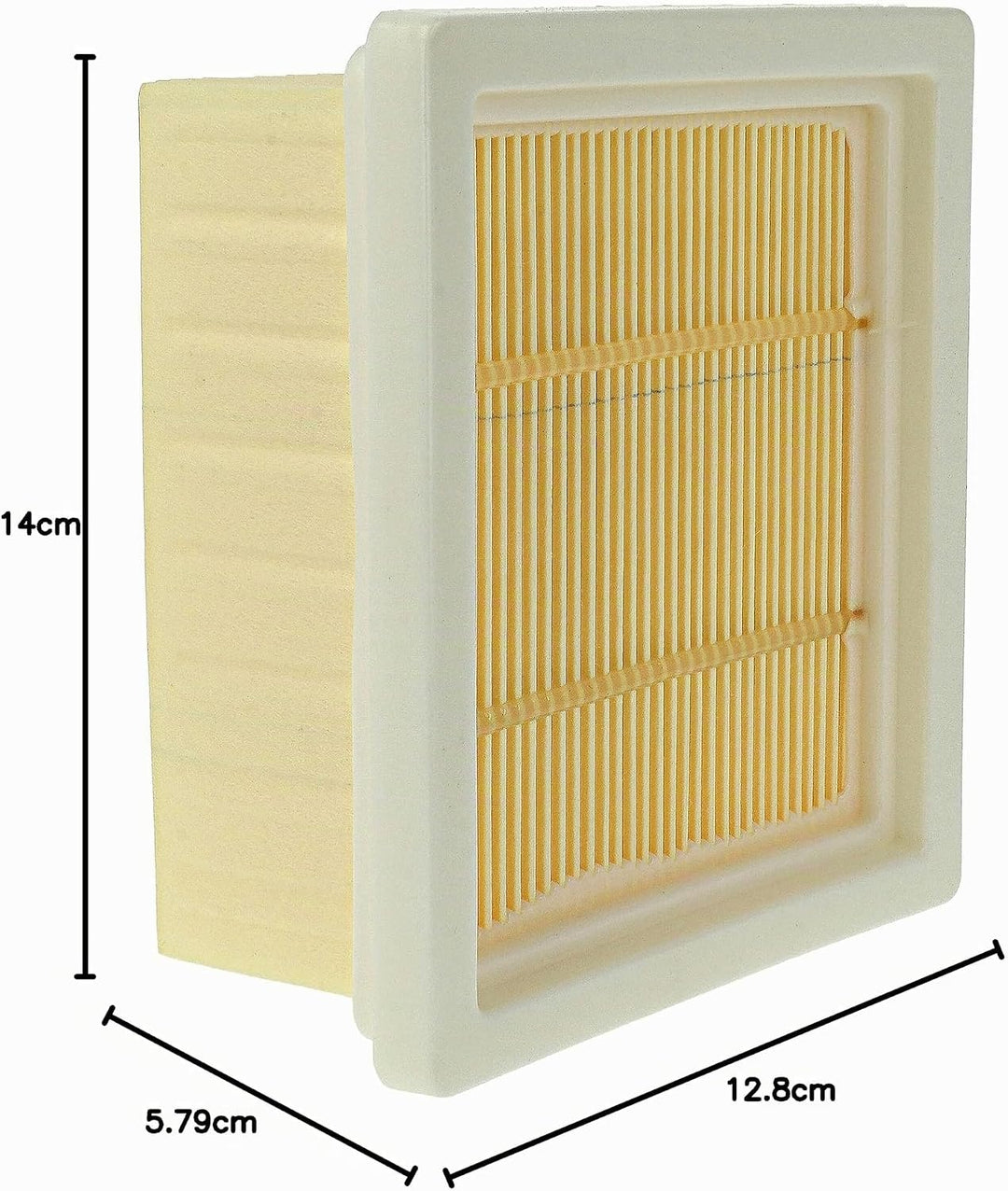 vhbw Filter-Set kompatibel mit Fox 350000066 Staubsauger - 2x Filter (HEPA-Filter, Vorfilter)