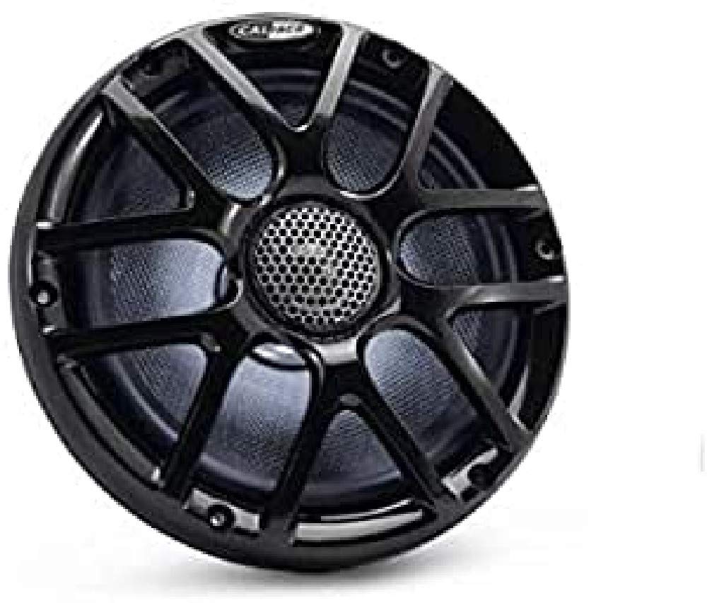 Caliber CSM20RGB/B Spritzwassergeschützter 2-Wege-Koaxial-Lautsprecher, 20 cm Schwarz