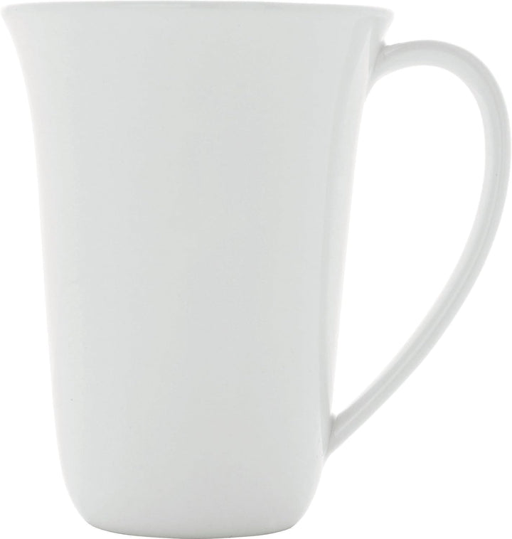 Alessi "KU", 4 Stück Mug aus weissem Porzellan Tasse, Tasse