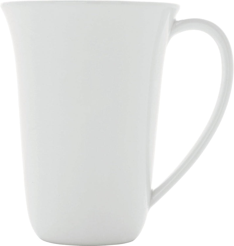 Alessi "KU", 4 Stück Mug aus weissem Porzellan Tasse, Tasse