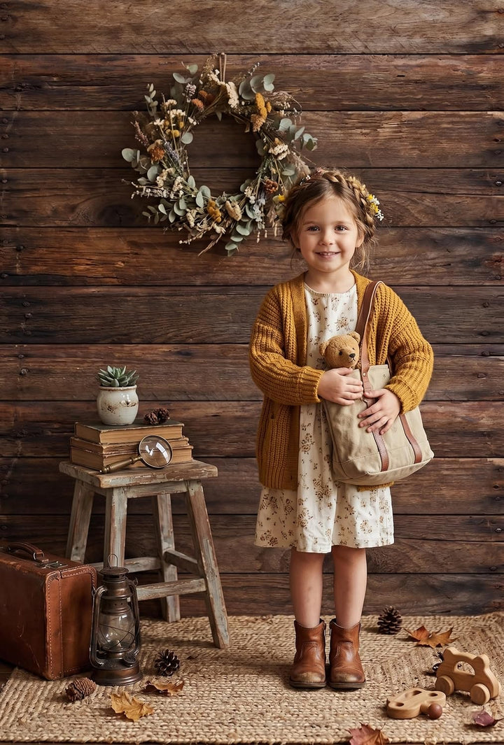 Kate rustikale Holz Fotohintergrund 2x3m Vintage Holz Fotografie Hintergrund für Neugeborene Porträt
