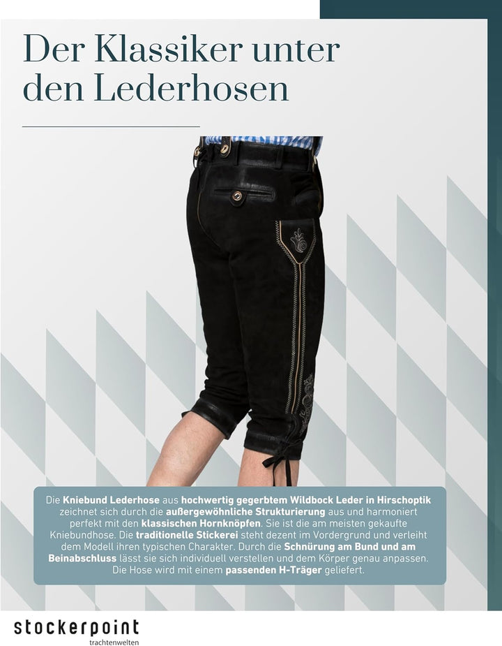Stockerpoint Herren Hose 64 Schwarz Gespeckt, 64 Schwarz Gespeckt