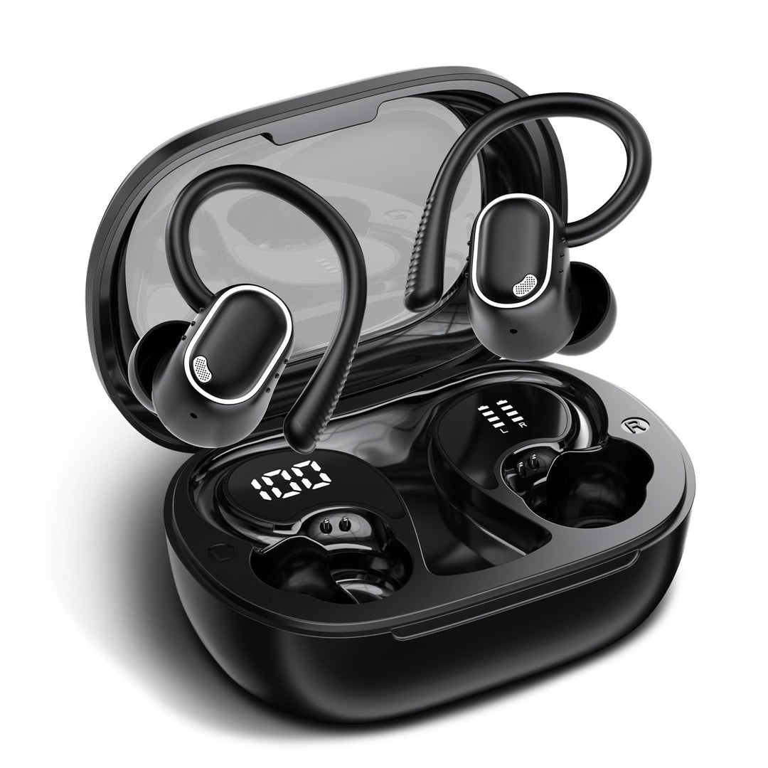 Bluetooth Kopfhörer Sport In Ear, Bluetooth 5.4 Kabellos Kopfhörer mit Ohrbügel, Hi-Fi Stereo, 50 St