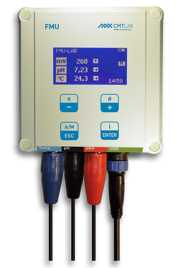 FMU-LAB-PRT, 3fach Messung von pH, Redox und Temperatur, Made in Germany