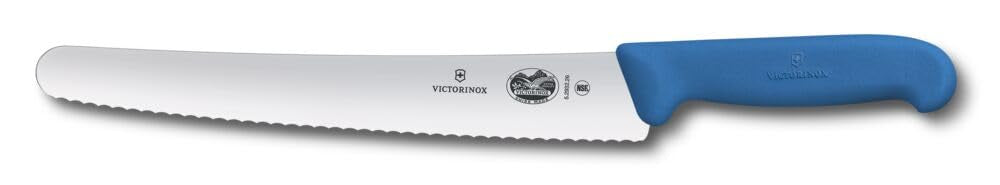Victorinox Fibrox Konditorsäge mit Wellenschliff, Langes Küchenmesser für Kuchen und Backwaren, 26 c