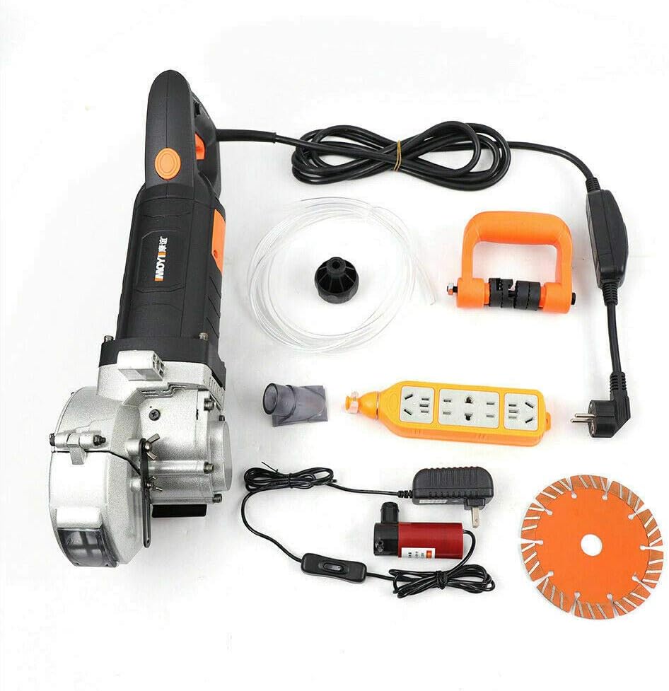 Elektrische Schlitzfräser, 4800W Mauernutfräse Schlitzfräse Wand Chaser Maschine Wandschlitzer Schni