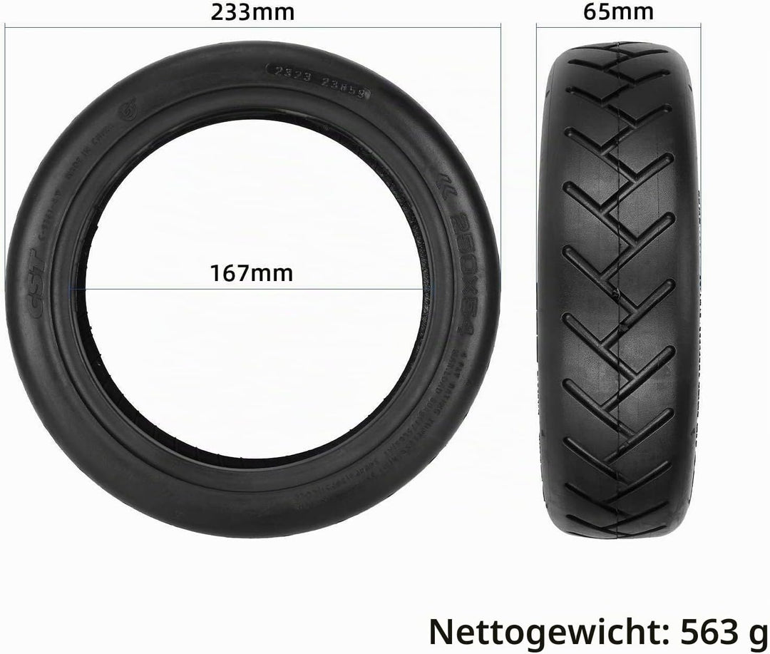 TREFAN 10-Zoll Ersatzreifen 60/70-7.0 Tubless Reifen 250 * 54 Vakuumreifen für Xiaomi 4 Pro/4 Lite E
