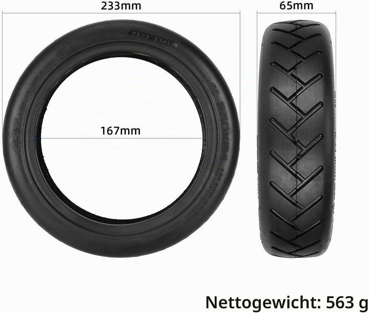 TREFAN 10-Zoll Ersatzreifen 60/70-7.0 Tubless Reifen 250 * 54 Vakuumreifen für Xiaomi 4 Pro/4 Lite E