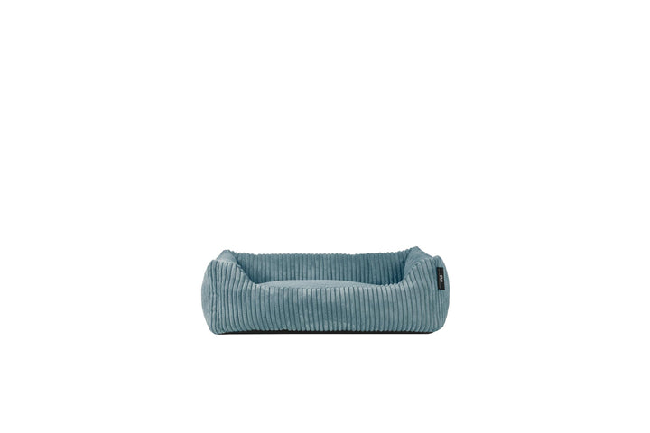 Rohrschneider Tierbett mit Wendekissen, Cordstoff, Braun, 55x42x15 cm, Antirutsch, Abnehmbar, für Ha