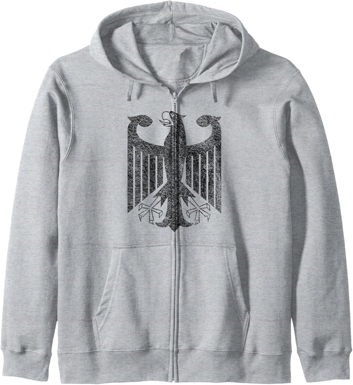 Deutsches Wappen Deutschland Adler Schwarz Kapuzenjacke
