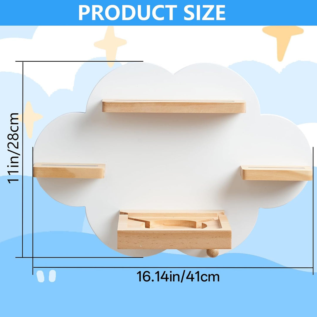 Cloud Tonies Regal,für TonieBox 2/1 Toniebox Regal für 12-15 Tonie Figuren Zeichen Tonie Regals Wolk