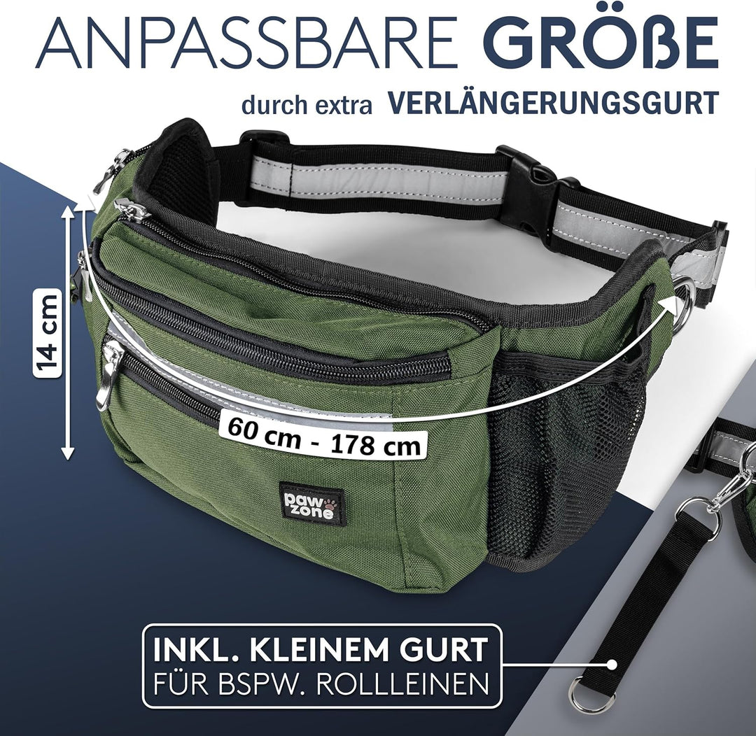 Futterbeutel Hunde - Leckerlibeutel für Hunde - Bauchtasche für Hunde Zubehör - Leckerlitasche für H
