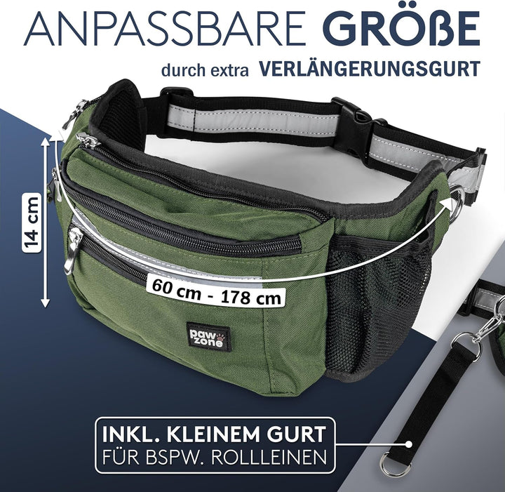 Futterbeutel Hunde - Leckerlibeutel für Hunde - Bauchtasche für Hunde Zubehör - Leckerlitasche für H