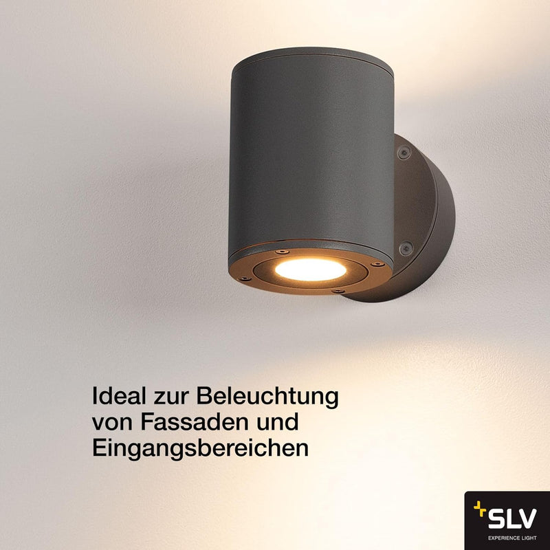 SLV SITRA Up/Down WL, LED Outdoor Wandaufbauleuchte, anthrazit, IP44, 3000K, 9W Sitra Up/Down Wl Ant