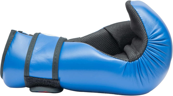 TOP TEN Pointfighter Point Fighter | Wettkampfhandschuhe | Kickboxen | WAKO Approved Blau XL, Blau X