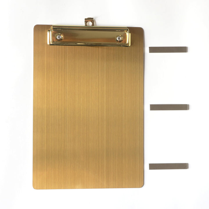 Magnetische Klemmbretter aus Edelstahl, Metallklemmbretter mit flachem 304-Clip, schwarze Tafeln für