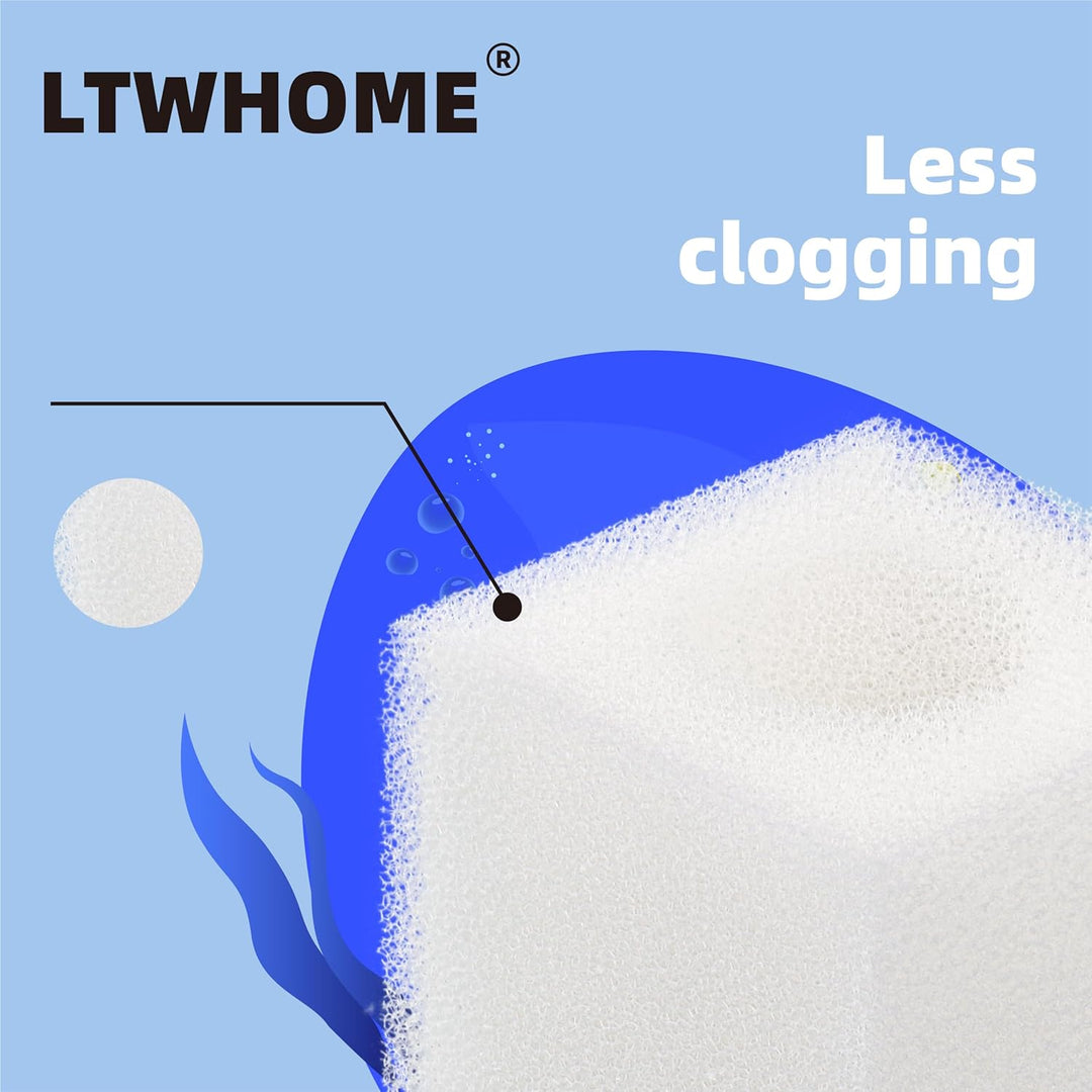 LTWHOME Filterschwamm Passend für Eheim 2010 Pickup Filter 2617100(12 Stück)