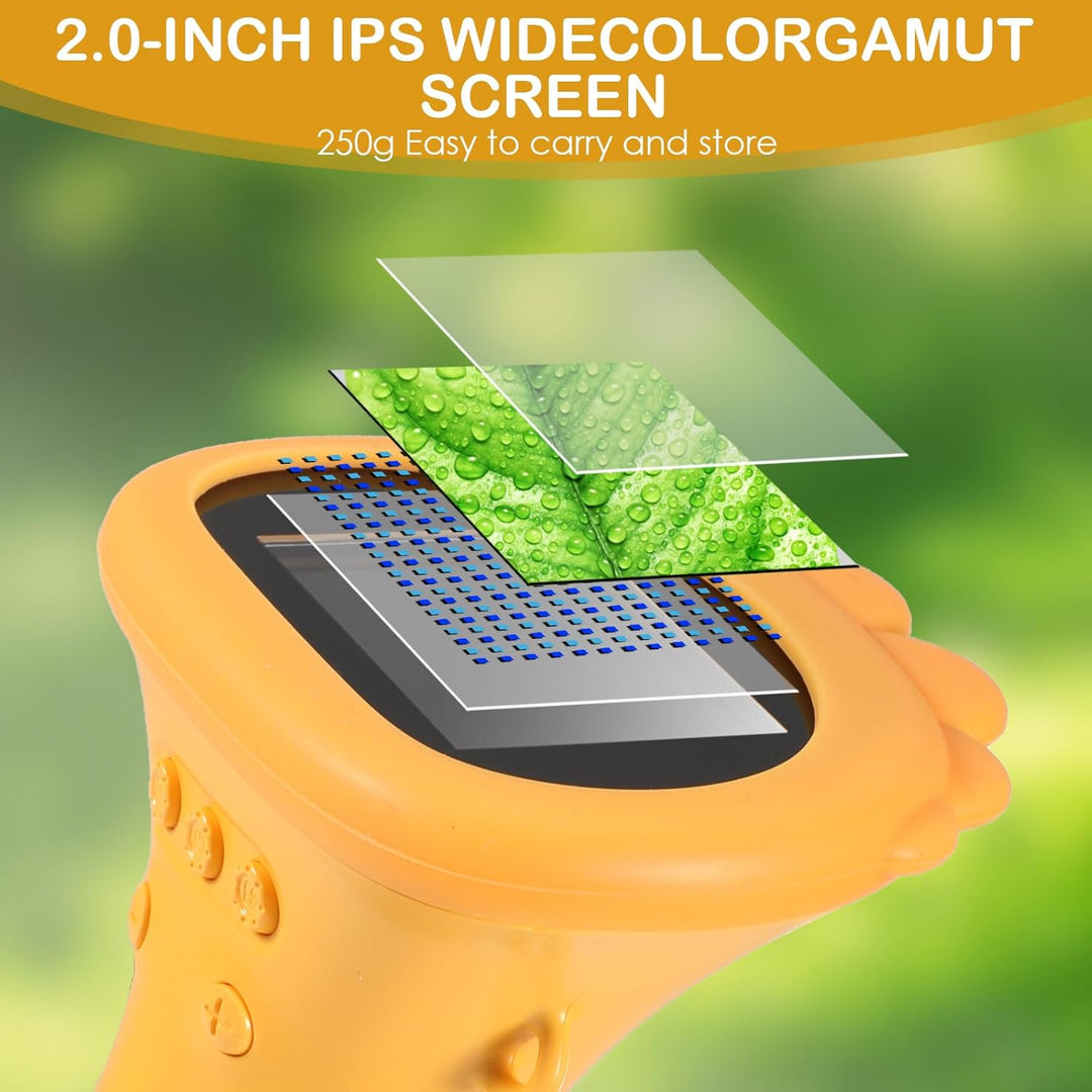 Handheld Mikroskop für Kinder, 2,0" IPS-Bildschirm 200-1000X Taschenmikroskop für Kinder, 2MP Lens P