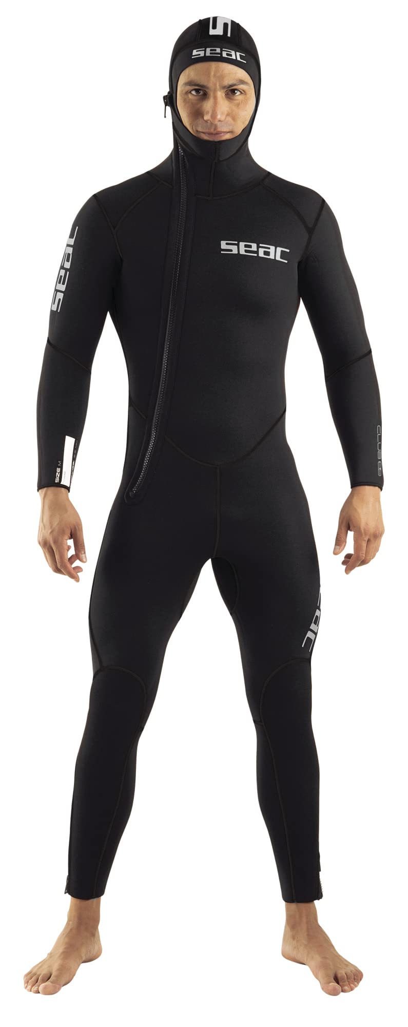 Seac Club Man, Neoprenanzug mit integrierter Kapuze, hergestellt aus 5 mm dickem Neopren und mit Pow