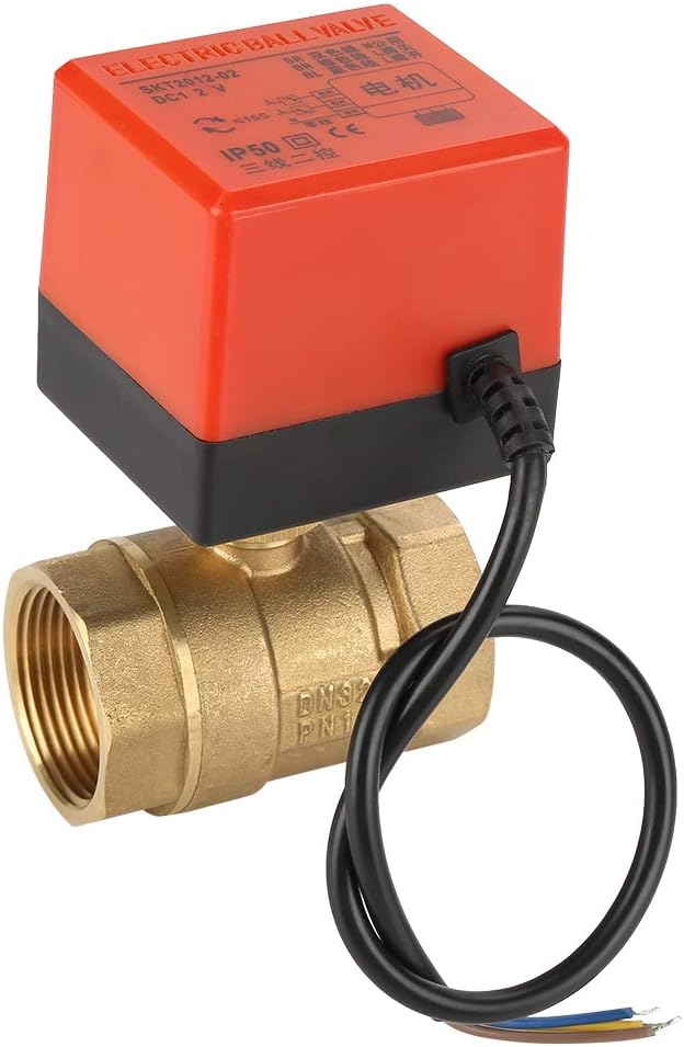 G1-1/4 "Motorisiertes Kugelventil, DN32 DC 12V 2-Wege 3-Draht Messing Motorisiertes Kugelventil Elek