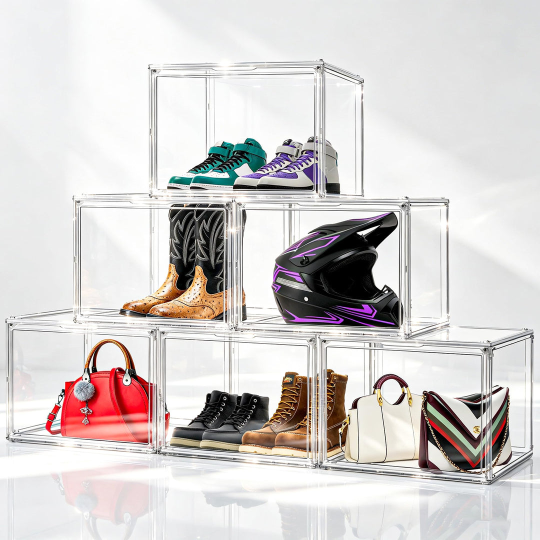 Schuhaufbewahrungsbox, XXX-Grosse Extra grosse Acryl Display Case Transparente Sneaker Schuh Organiz