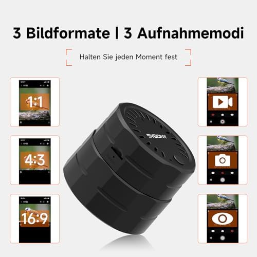 Svbony SC002 WiFi Spektiv Kamera mit SV406P ED 20–60x80 mm Spektiv, 2MP 1080P Wireless-Kamera mit 32
